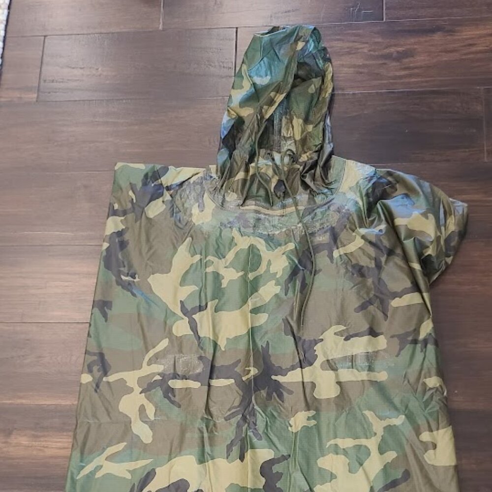 G.I. Style Ripstop Nylon Poncho - Picture 5 of 7